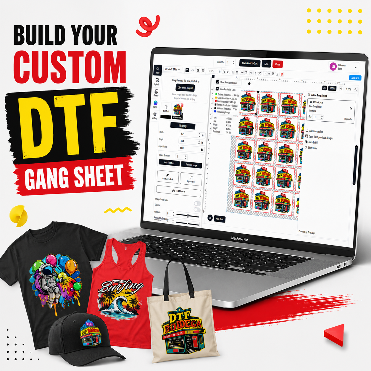 Build Your Custom DTF Gang Sheet