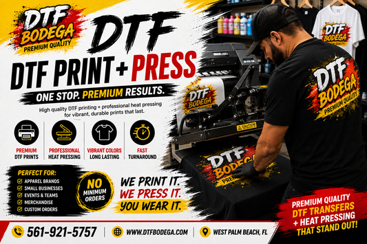DTF Print + Press Service