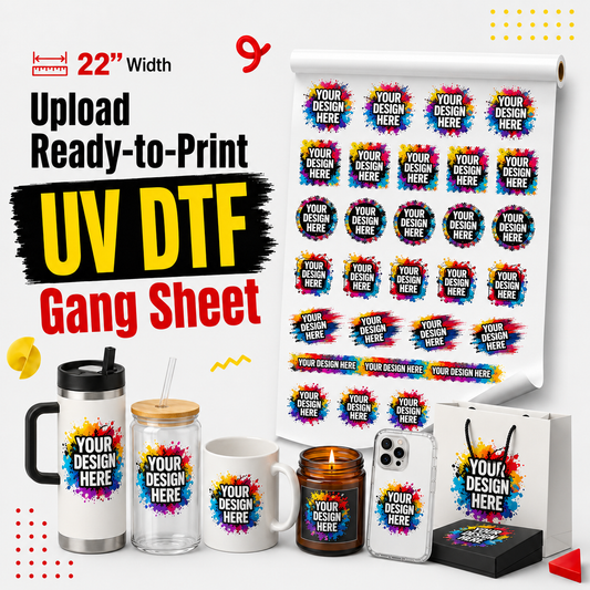 Upload Your Ready-to-Print UV DTF Gang Sheet